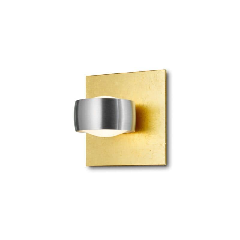 Oligo Wandleuchte Grace Unlimited in Blattgold/Chrom matt