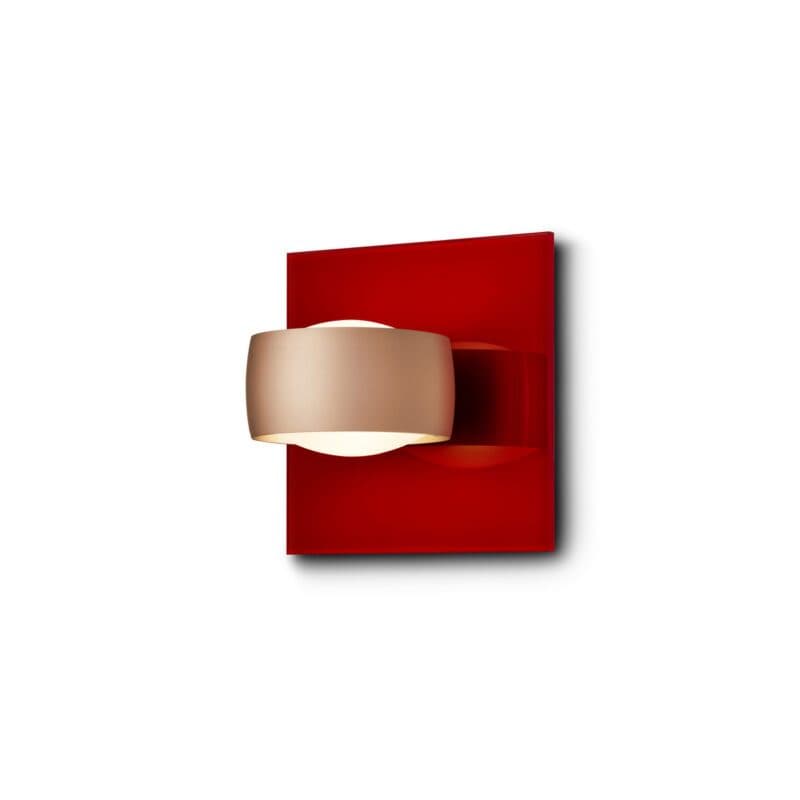 Oligo Wandleuchte Grace Unlimited in Rot/Satin copper
