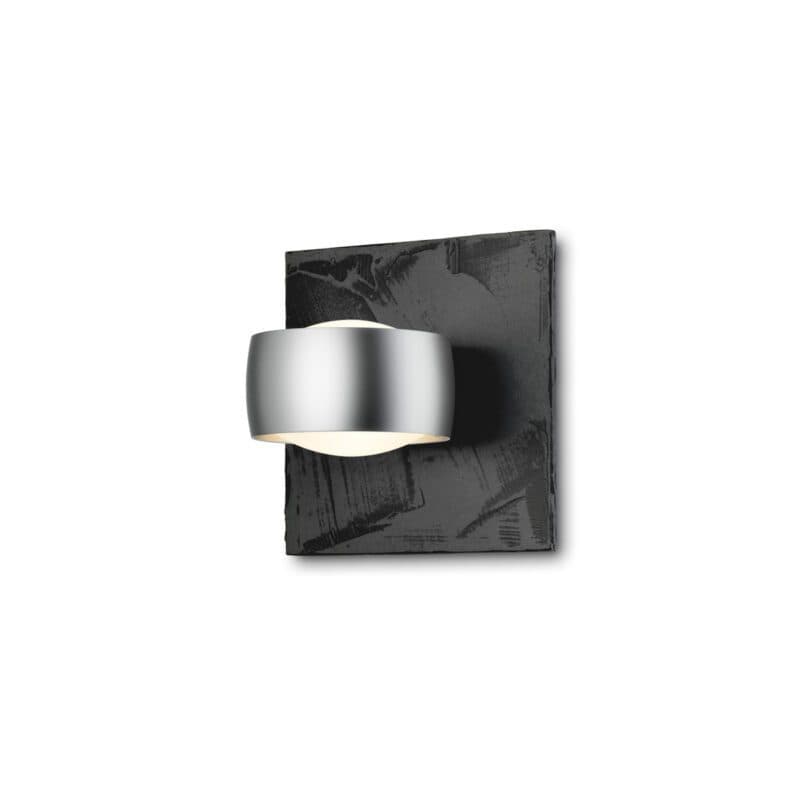 Oligo Wandleuchte Grace Unlimited in Schiefer Struktur/Chrom matt