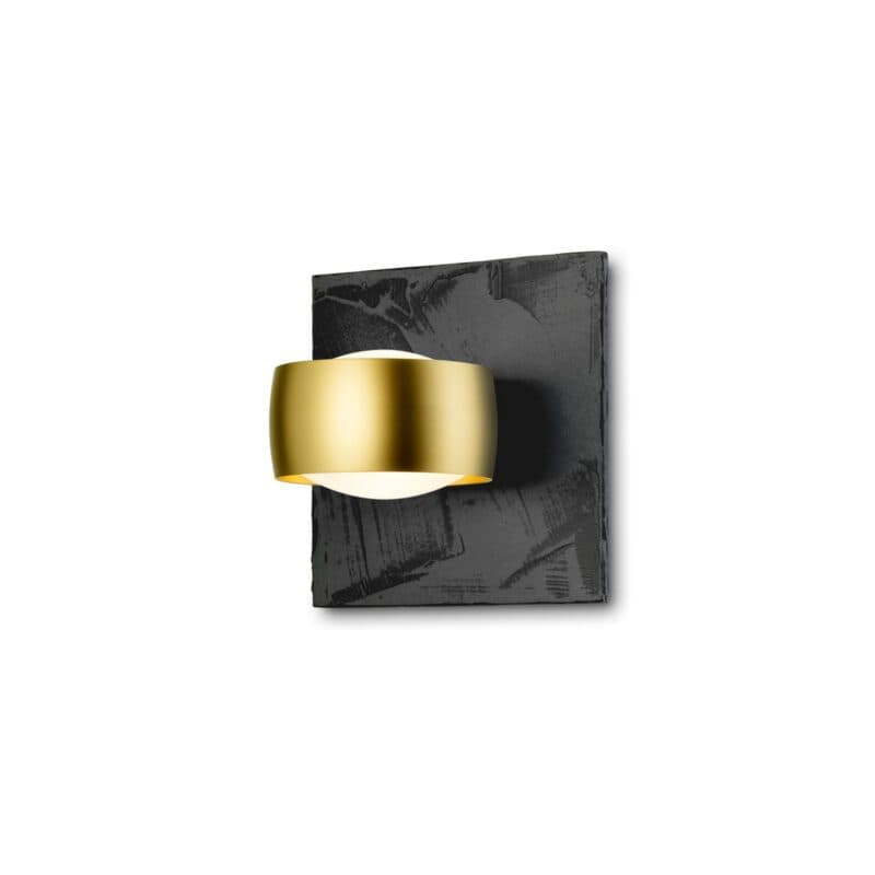Oligo Wandleuchte Grace Unlimited in Schiefer Struktur/Gold matt