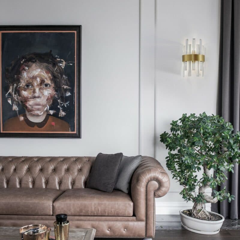 Nova Luce Wandleuchte Crown Wohnbeispiel