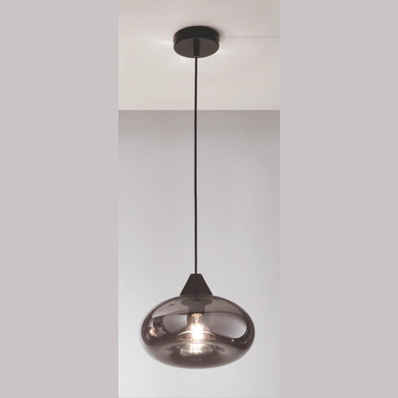 Fabas Luce Pendelleuchte Kit Luci Fiona in Grau mit ø 27 cm