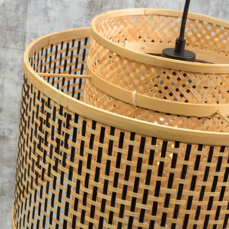 Good&Mojo Pendelleuchte Bhutan mit 40 cm Detailansicht Schirm