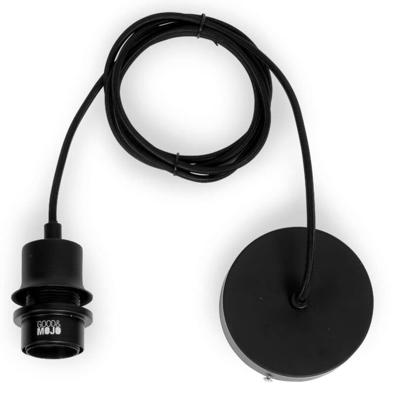 Good&Mojo Pendelleuchte Bhutan mit 40 cm Detailansicht Kabel