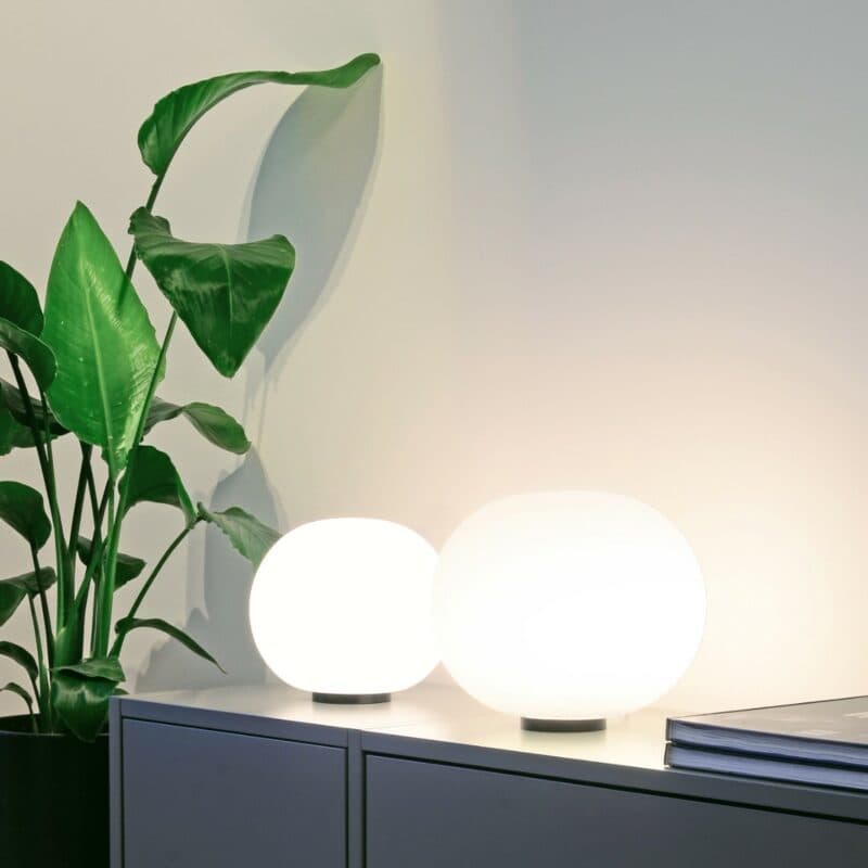 Casablanca Tischleuchte Acai mit 21 cm und 26 cm im Wohnbeispiel