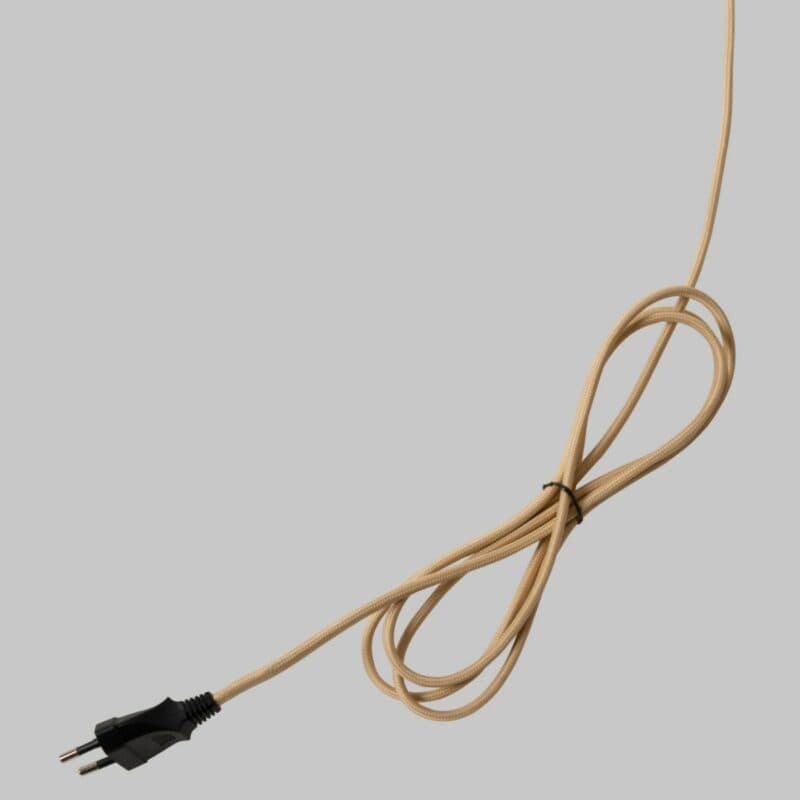 It's about Romi Stehleuchte Salamanca in Senf Detailansicht Kabel