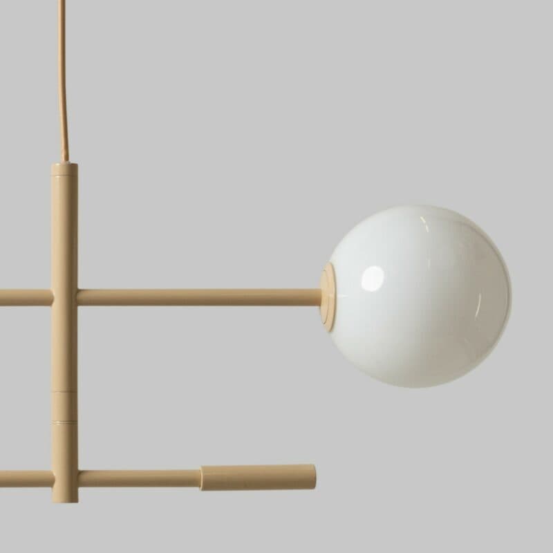 It's about Romi Pendelleuchte Copenhagen in Beige Detailansicht Schirm
