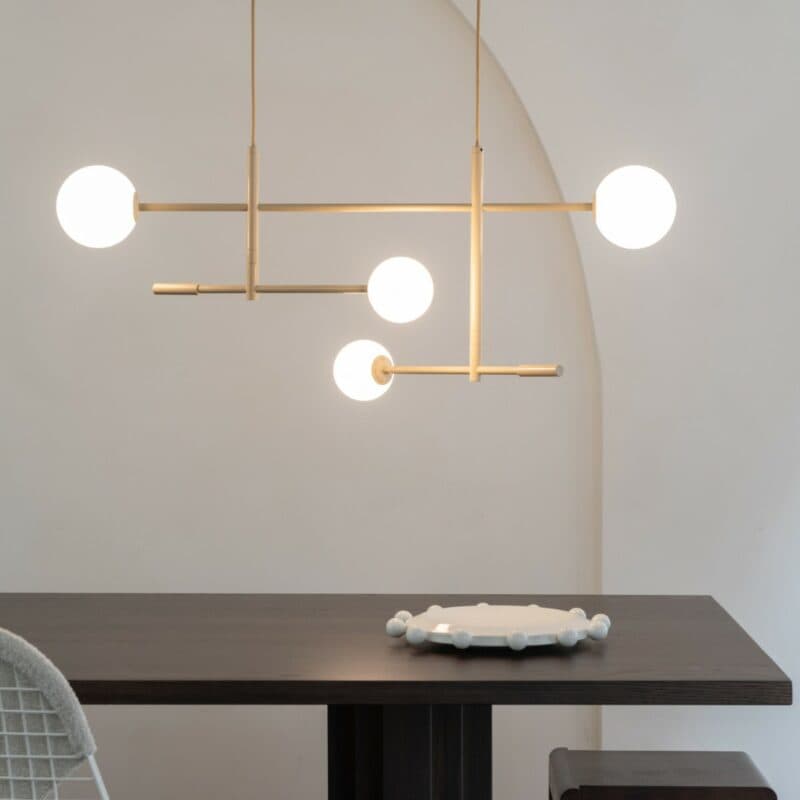 It's about Romi Pendelleuchte Copenhagen in Beige Wohnbeispiel