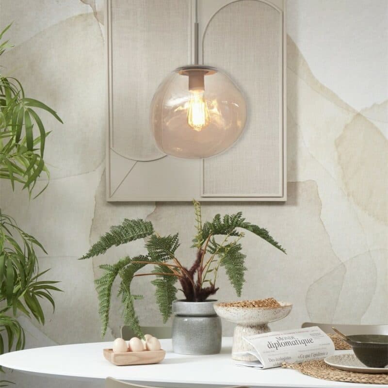 It's about Romi Pendelleuchte Helsinki in Amber Wohnbeispiel