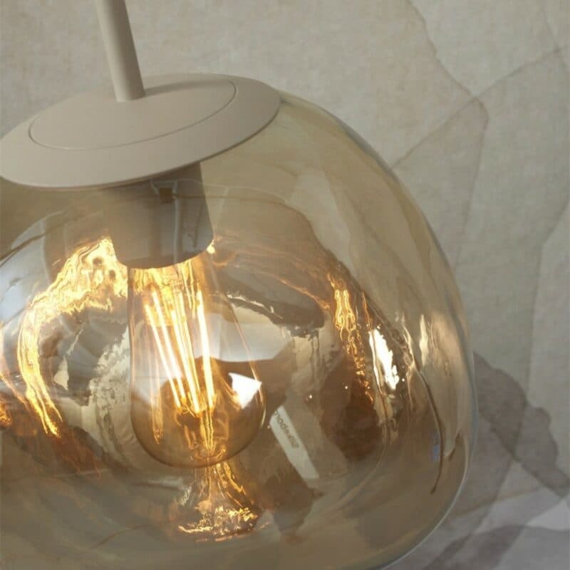 It's about Romi Pendelleuchte Helsinki in Amber Detailansicht Schirm