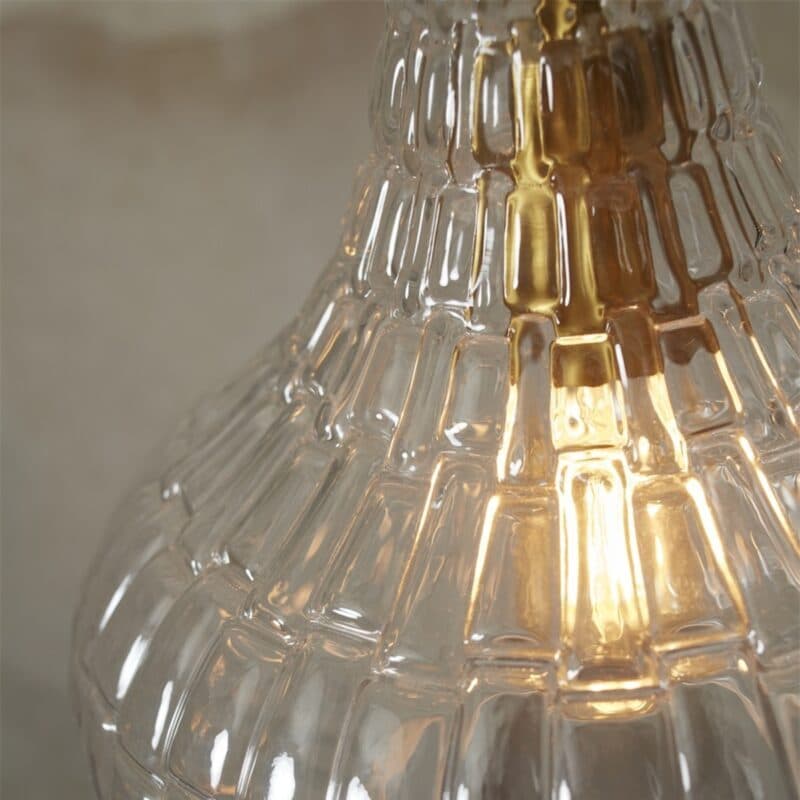 It's about Romi Pendelleuchte Venice in Klar mit 24 cm Detailansicht Schirm