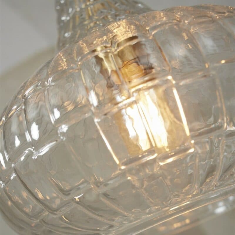 It's about Romi Pendelleuchte Venice in Klar mit 24 cm Detailansicht Schirm