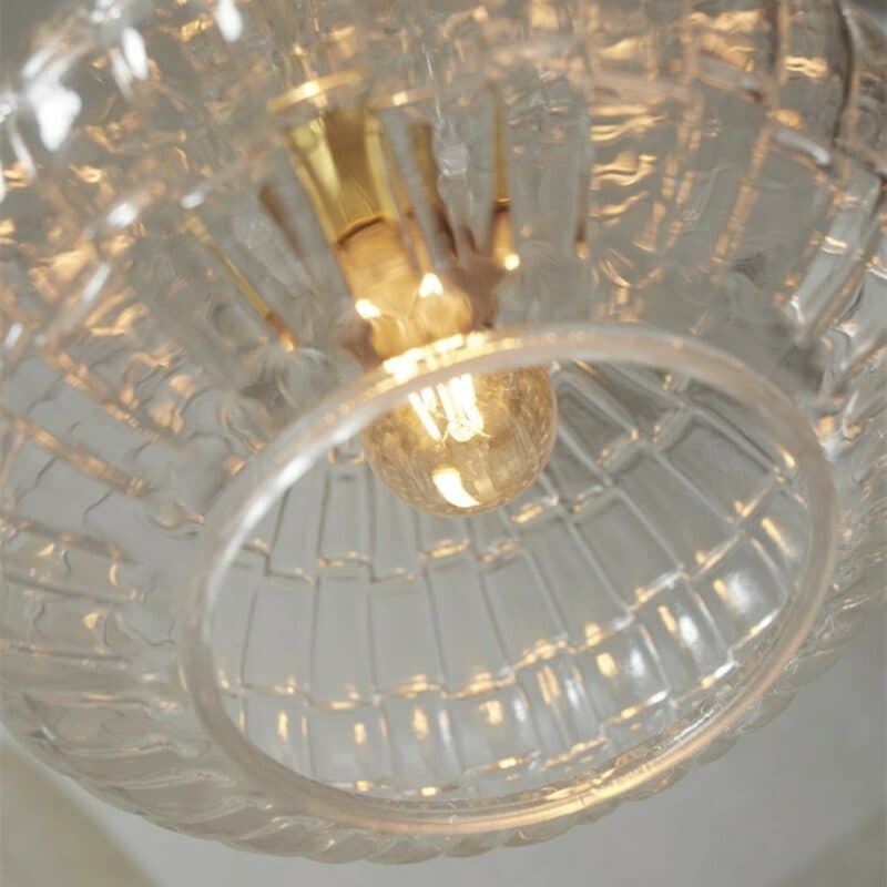 It's about Romi Pendelleuchte Venice in Klar mit 24 cm Detailansicht Schirm