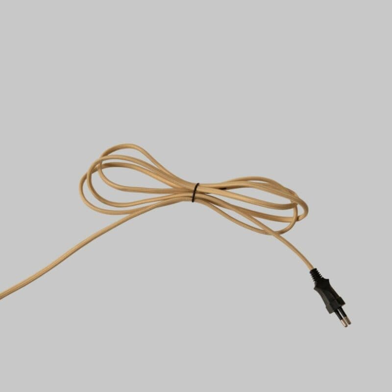 It's about Romi Tischleuchte Bilbao in Beige Detailansicht Kabel