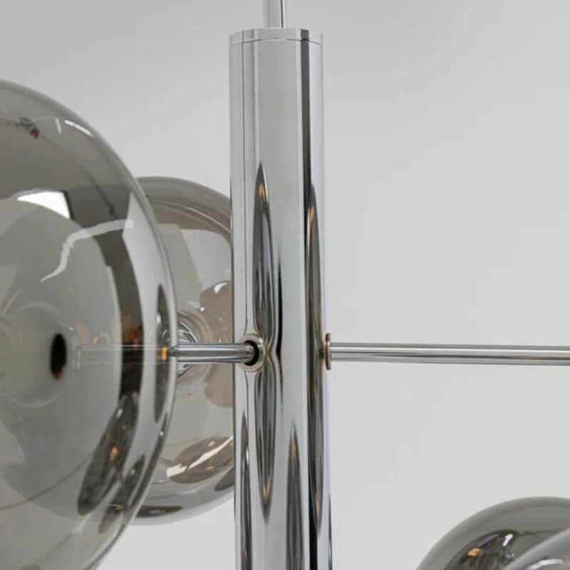 Kare Pendelleuchte Headlight in Chrome Detailansicht Schirm