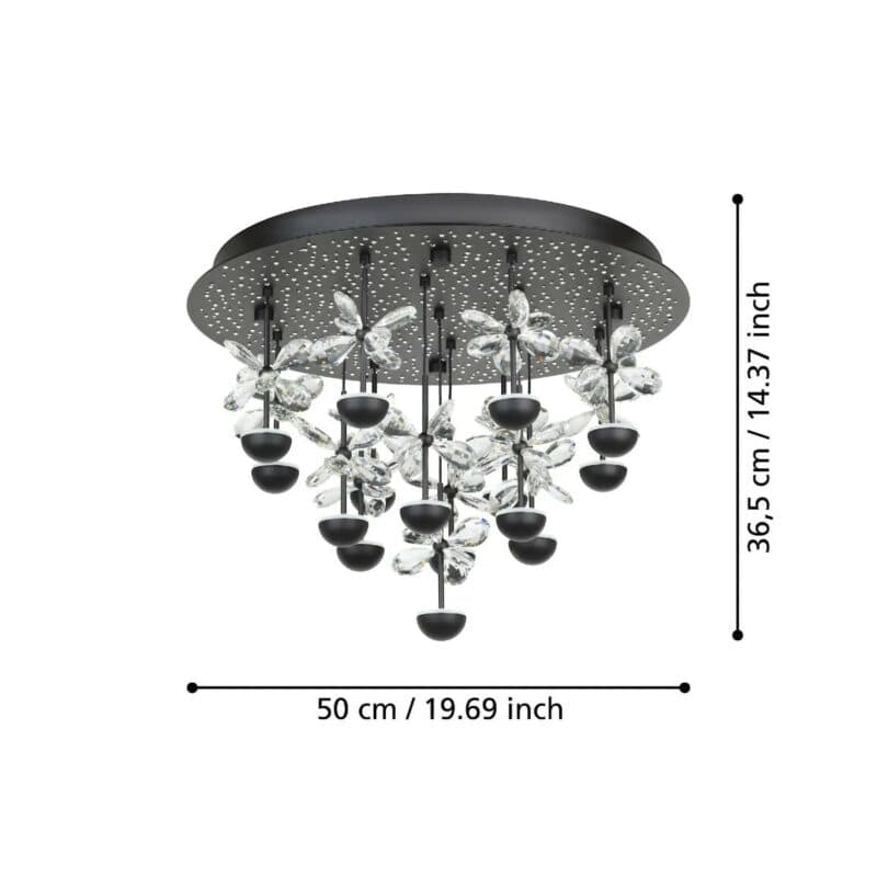 Eglo Deckenleuchte Pianopoli 2 mit 50 cm Maße