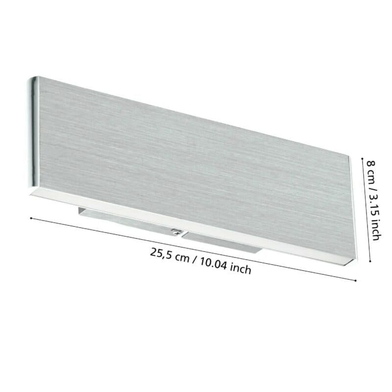 Eglo Wandleuchte Climene in Aluminium Maße