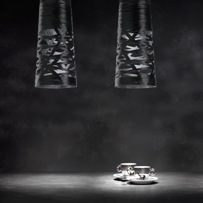 Foscarini Pendelleuchte Tress Mini Schwarz Milieu