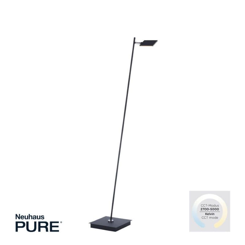 Paul Neuhaus Stehleuchte Pure-Mira in Black Pearl