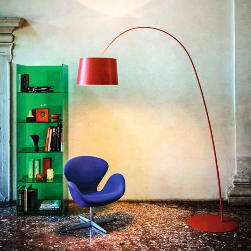 Foscarini Stehleuchte Twiggy Elle Karminrot Wohnbeispiel