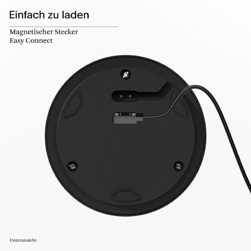 Sigor Akku-Tischleuchte Numotion magnetischer Easy-Connect-Schalter unter dem Leuchtenfuß