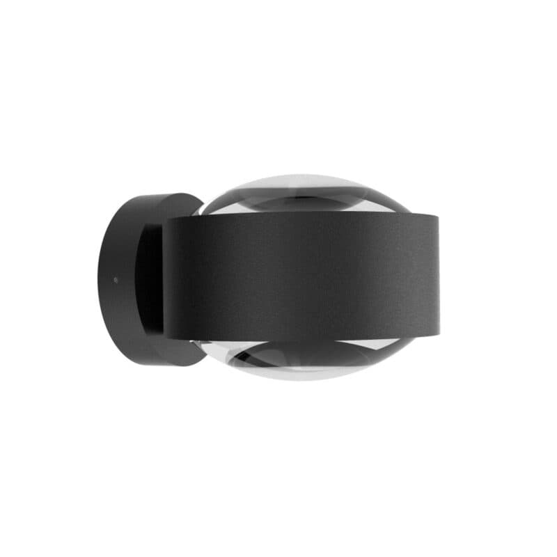 Top Light Wandaußenleuchte Puk Maxx Wall + IP44 in Schwarz matt