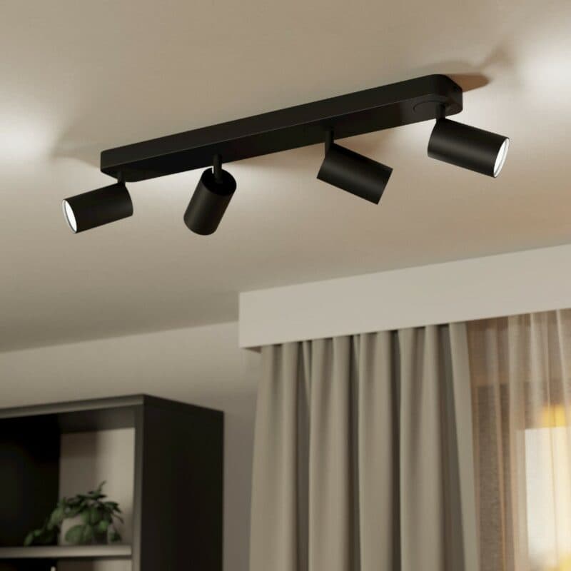 Eglo Deckenstrahler Telimbela-Z Spot gerade in Schwarz Ambientebeispiel